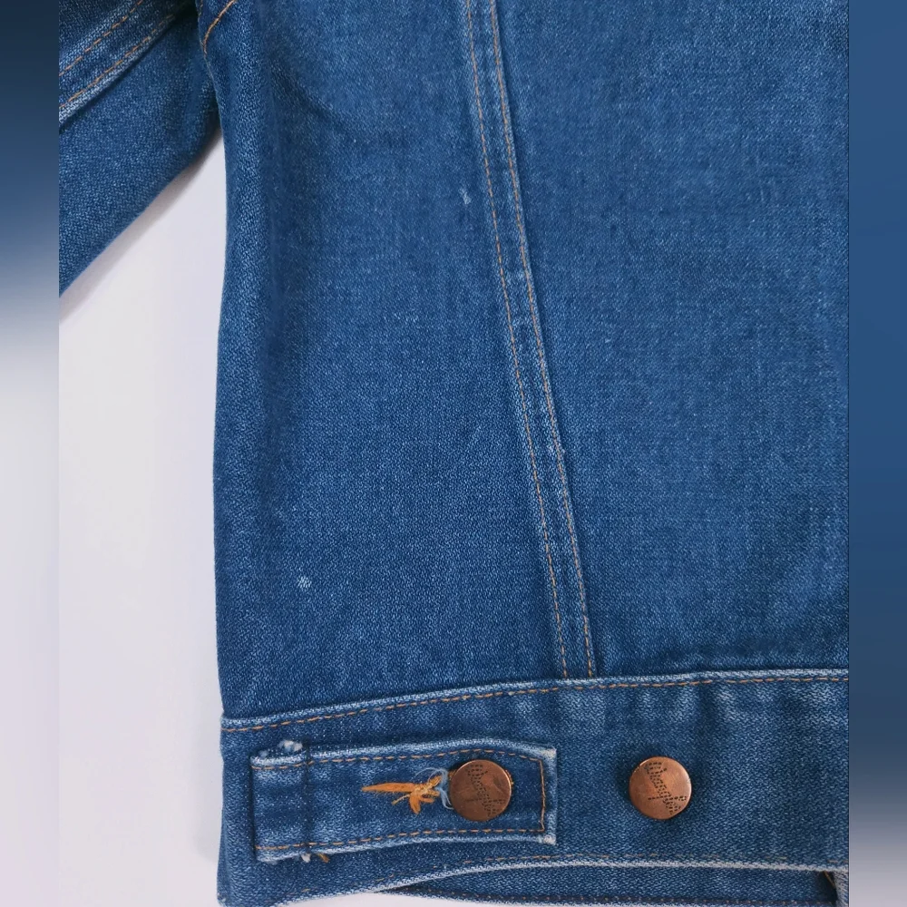 Wrangler Vintage No Fault Denim 100% Cotton USA Kids Denim Jacket Jeans 10